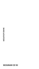 Bedienungsanleitung-Operating Instructions Bang Olufsen Beogram CD 50