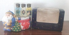 Père Noël avec dans sa hotte 3 Eaux De Parfum Borsari 3 x 3,5 ml. Très bon état 
