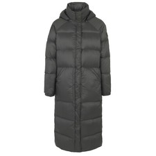 Doudoune Longue Femme Gris