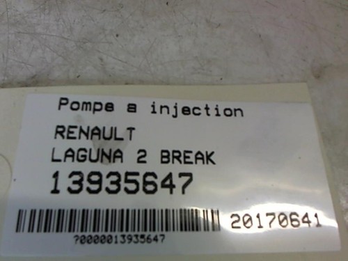 Pompe injection renault - pompe, à