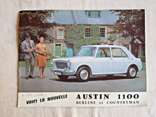 AUSTIN 1100 BERLINE COUNTRYMAN PUBLICITE BROCHURE AUTOMOBILE PUBLICITAIRE 1960