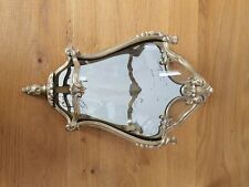 applique miroir bronze doré 3 faces bombés arrondis arabesque rocaille baroque