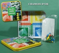 Chamois D’Or, Jeu de Petits Chevaux en boîte métallique et pions aimantés