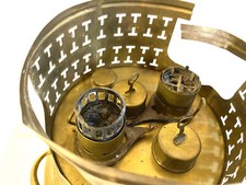 Rare Ancienne lampe à alcool Réchaud Charles Pigeon déposé Double flamme