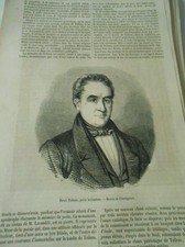 Henri Tollens poête Hollandais 1862 Gravure Print Article