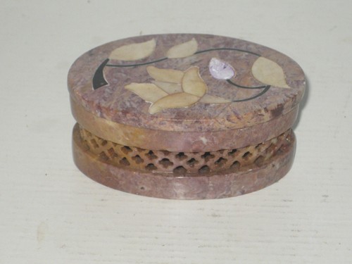 Vintage carved stone - carved,