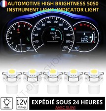 5X Ampoules LED T5 B8.5D SMD Tableau De Bord Instrument Écran Voiture Blanc 12V