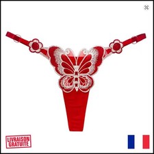 String Femme Dentelle Papillon