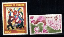 Wallis-et-Futuna 1982 Yv. 114, 116 Neuf ** 100% Poste aérienne Art, Football