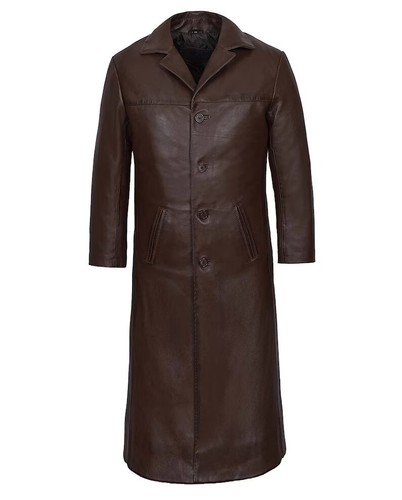 Manteau trench cuir - trench, en
