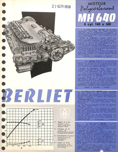 Berliet moteur type - type, mh