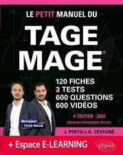 Le Petit Manuel du TAGE MAGE - 3 tests blancs + 120 fiches de cours + 600 questi