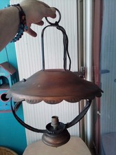 Ancien Lustre En Cuivre