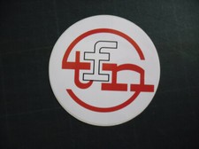 ST27 sticker vinyl logo TFN fond blanc - diamètre 90 mm