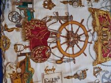 foulard hermes "bateaux à vapeur" dessiner par Ledoux en 1962,bateau Jouffroy 