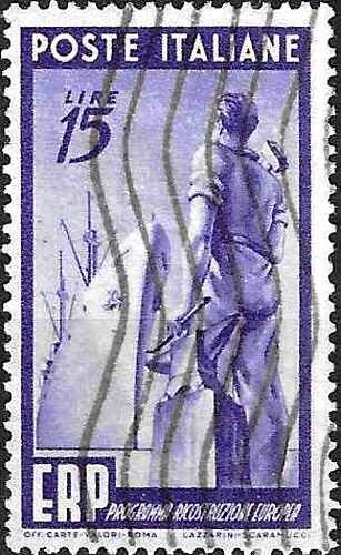 Timbre bateaux italie 540 - timbre,