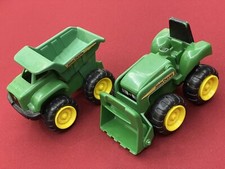 Jouets Anciens Camion Tracteur JOHN DEERE Officiel Tomy Lot De 2