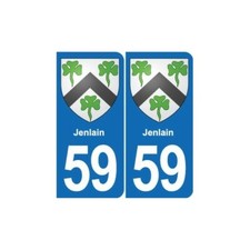 59 Jenlain blason autocollant