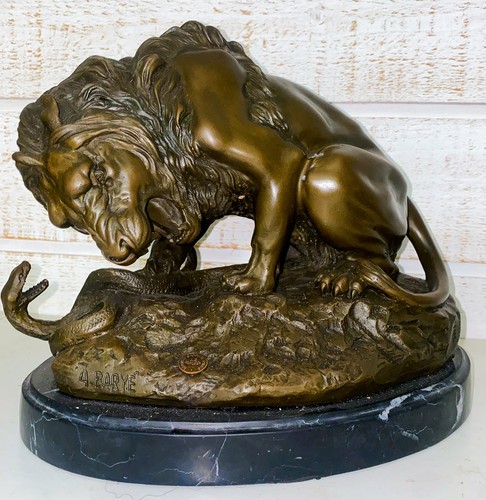 Sculpture bronze lion - sculpture, –