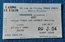 ticket billet used place