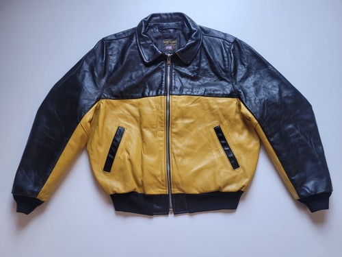 Vanson yellow black leather - vanson,