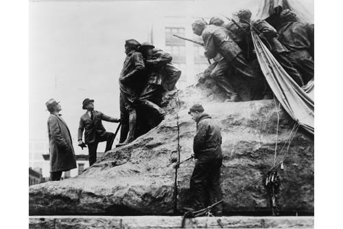 Gutzon borglum inspects his - borglum,