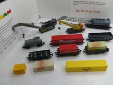 HO 1/87 LOT WAGONS MARCHANDISES ROCO FLEISCHMANN JOUEF ...