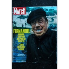 PARIS MATCH N° 1140 13 MARS 1971 FERNANDEL Cover NUMERO HOMMAGE 100 photos inédi