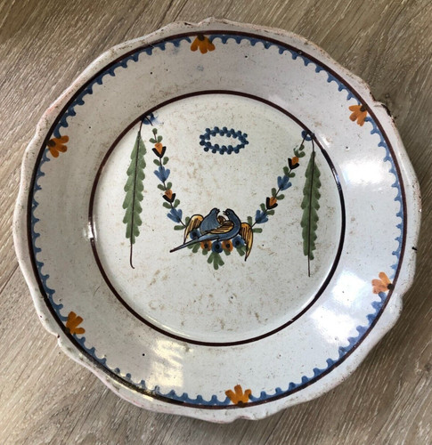 Ancienne assiette faience - assiette,