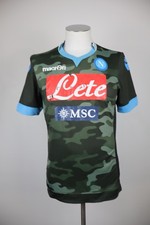 Macron Naples Maillot Football Homme Taille XS Soccer Jersey Manche Courte