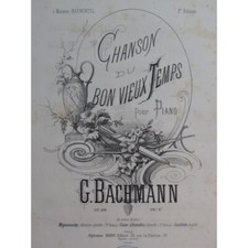BACHMANN Georges Chanson du