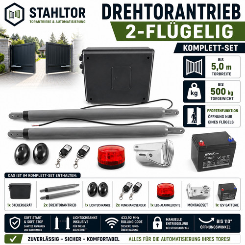 Kit complet moteur portail - moteur,