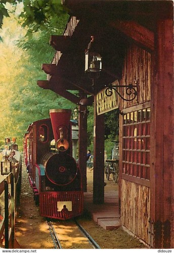 Carte postale trains - carte,