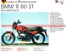 BMW R80/ST ( R80ST R 80 ST ) 1983 Fiche Moto 000155