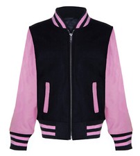 Veste Bomber Noire Et Rose