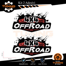 Autocollants de voiture Kit Stickers OFFROAD 4X4 cm 50X30 Vers B