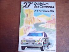 programme CRITERIUM DES