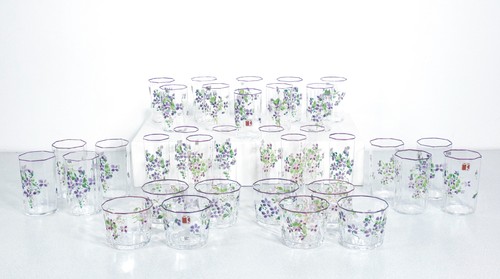 Service 34 verre - service, peint