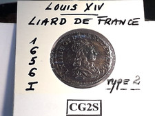 Louis XIV Liard de France Type 2 1656 I