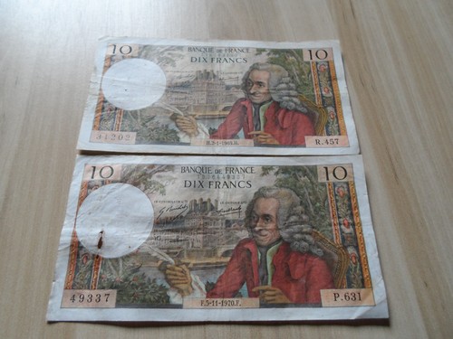 France lot billets 10 - de,