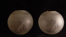 Paire boules lampe à - de, de
