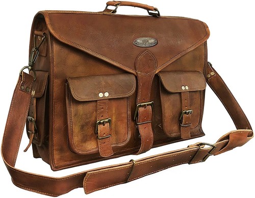 Sac besace cuir vintage - besace,