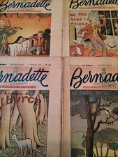 Lot de 4 revues "BERNADETTE" -1950- L'illustré catholique des fillettes