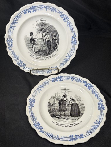 Rare lot antique creil et - creil,