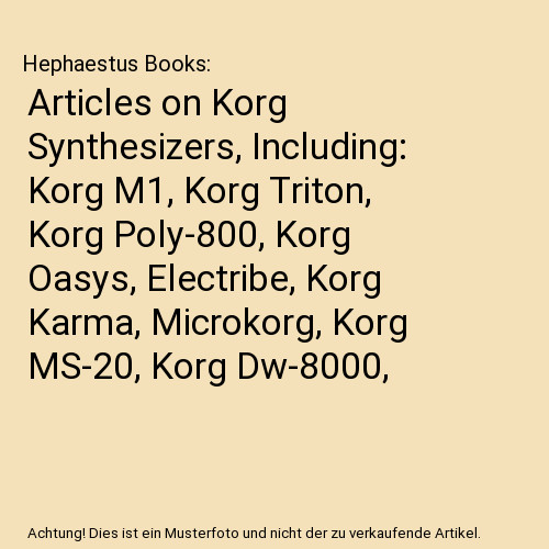 Articles korg synthesizers - articles,