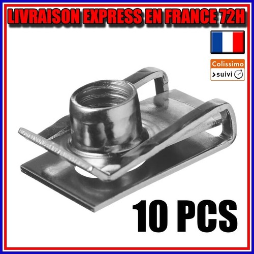 10pcs clip écrous tôle - 10pcs,