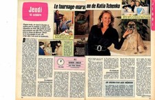 Coupure de presse Clipping 1986 Katia Tchenko (2 pages)