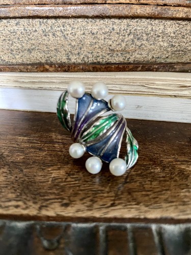 Bague argent 925 - 925, Émaillée