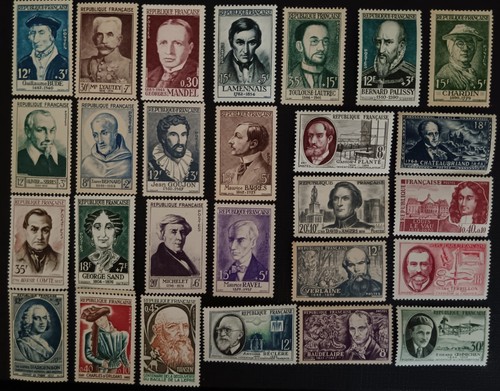 Vintage french stamps mixed - vintage, stamps.