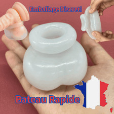 Hommes Balle Brancard Testicules Silicones Chasteté Dispositif Esclavage Cage